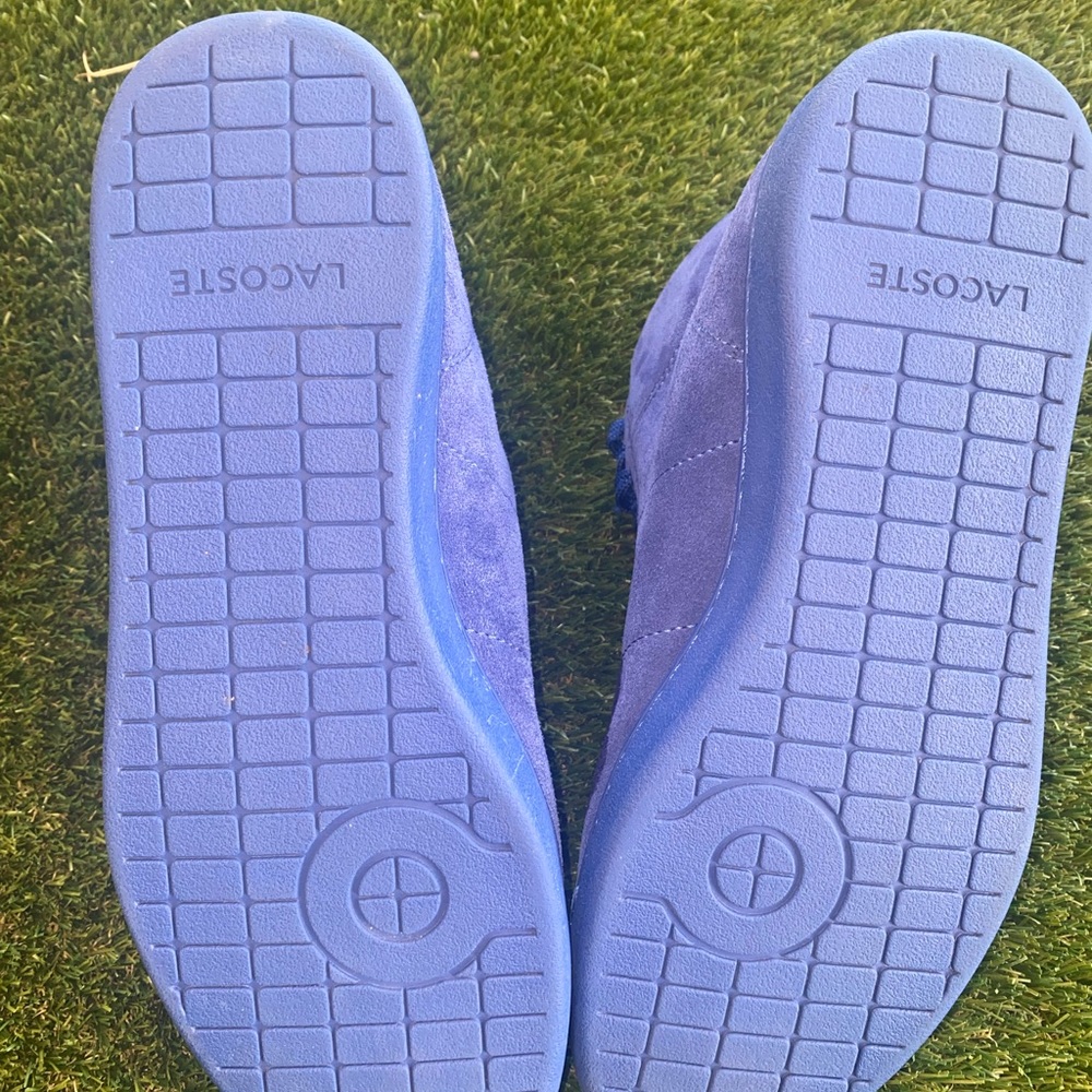 🔥LACOSTE BROADWICK HI-SHOE BLUE SUEDE (8.5) MENS 🔥 - Picture 4 of 7